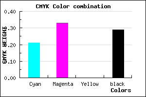 #8F7AB6 color CMYK mixer