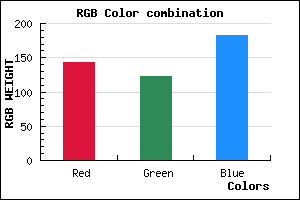 rgb background color #8F7AB6 mixer