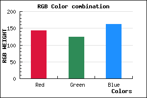 rgb background color #8F7CA2 mixer