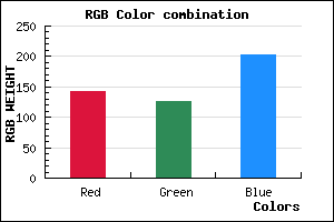 rgb background color #8F7ECA mixer