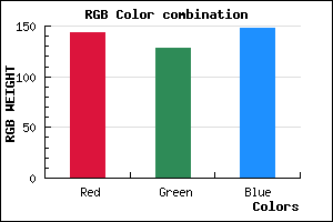 rgb background color #8F8094 mixer