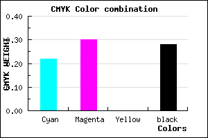 #8F80B8 color CMYK mixer