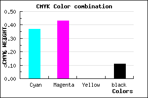 #8F80E2 color CMYK mixer