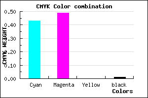 #8F81FD color CMYK mixer