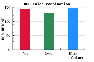 rgb background color #8F8292 mixer