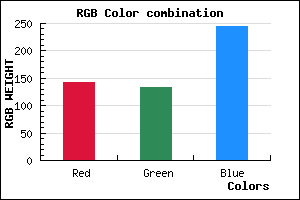 rgb background color #8F85F5 mixer