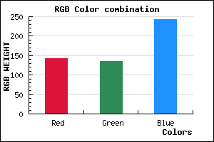rgb background color #8F87F3 mixer