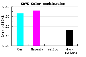 #8F89D7 color CMYK mixer