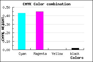 #8F8AFA color CMYK mixer