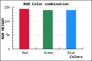 rgb background color #8F8B8B mixer