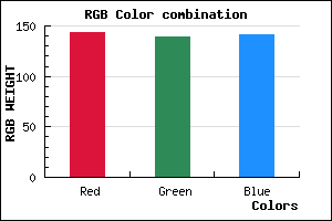 rgb background color #8F8B8D mixer