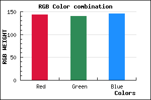 rgb background color #8F8C92 mixer