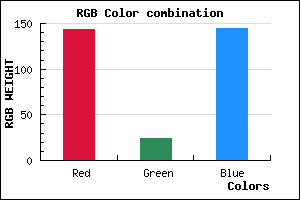 rgb background color #8F1890 mixer