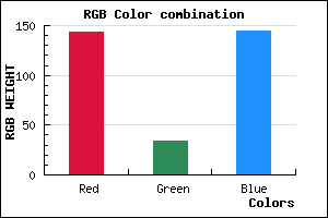 rgb background color #8F2290 mixer