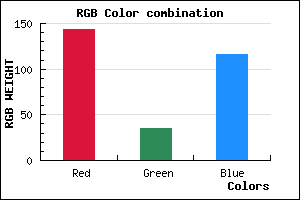 rgb background color #8F2374 mixer