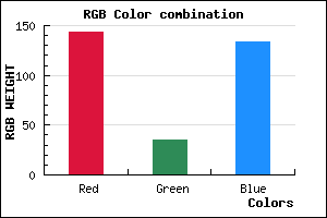 rgb background color #8F2386 mixer
