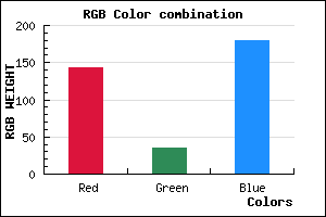 rgb background color #8F23B3 mixer