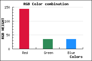 rgb background color #8F2323 mixer