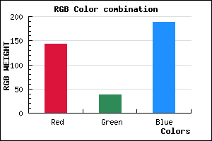 rgb background color #8F26BC mixer