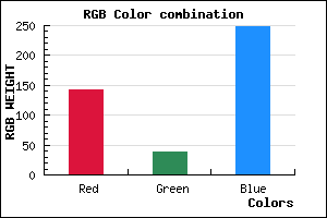 rgb background color #8F26F8 mixer