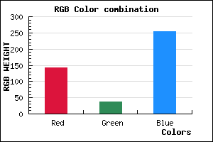 rgb background color #8F26FF mixer