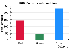 rgb background color #8F2CE6 mixer