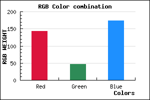 rgb background color #8F2EAE mixer