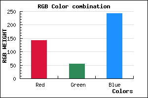 rgb background color #8F36F2 mixer