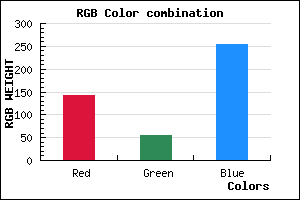 rgb background color #8F36FF mixer