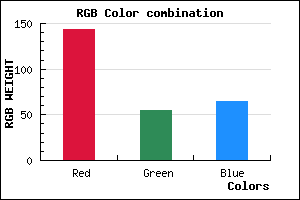 rgb background color #8F3741 mixer