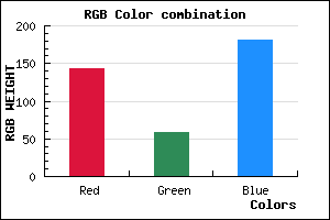 rgb background color #8F3AB5 mixer