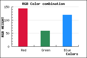 rgb background color #8F3B77 mixer
