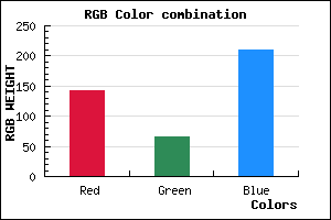 rgb background color #8F41D1 mixer