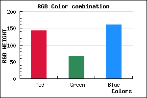 rgb background color #8F43A1 mixer