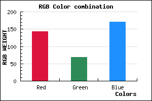 rgb background color #8F45AB mixer