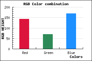 rgb background color #8F46AA mixer