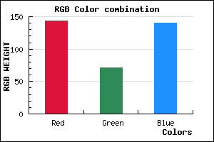 rgb background color #8F478C mixer
