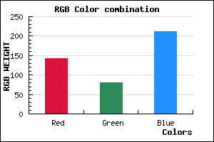 rgb background color #8F51D3 mixer