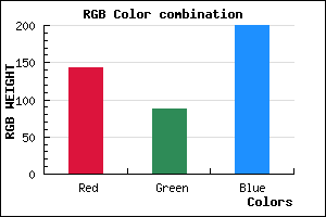 rgb background color #8F58C8 mixer