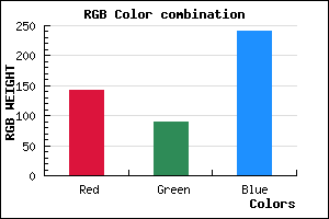 rgb background color #8F59F1 mixer