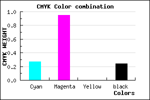 #8F09C3 color CMYK mixer