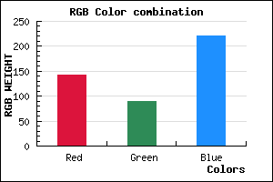 rgb background color #8F5ADC mixer