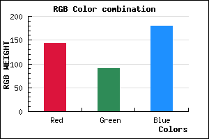 rgb background color #8F5BB3 mixer