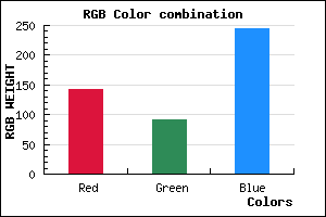 rgb background color #8F5BF5 mixer