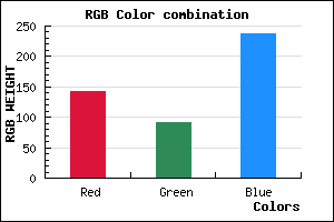 rgb background color #8F5CEE mixer