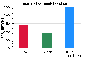 rgb background color #8F5CFA mixer