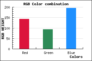 rgb background color #8F5DC3 mixer