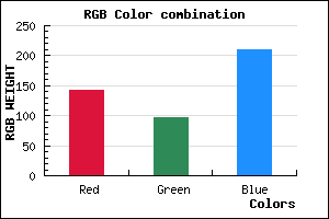 rgb background color #8F61D1 mixer