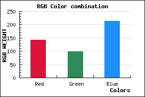 rgb background color #8F63D5 mixer