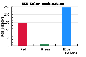 rgb background color #900BF5 mixer